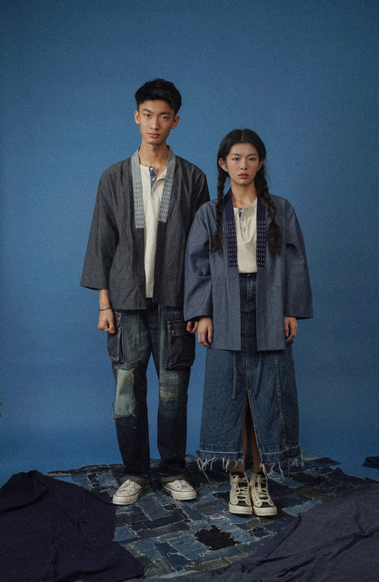 Sashiko Chambray Kimono
