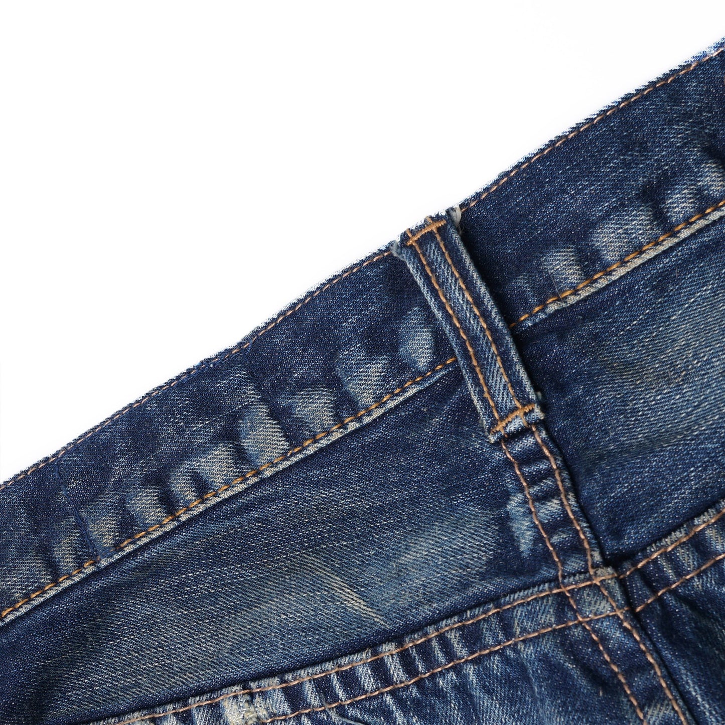 【Custom】C02 14oz. Dirty Damaged Slim Cut Jeans