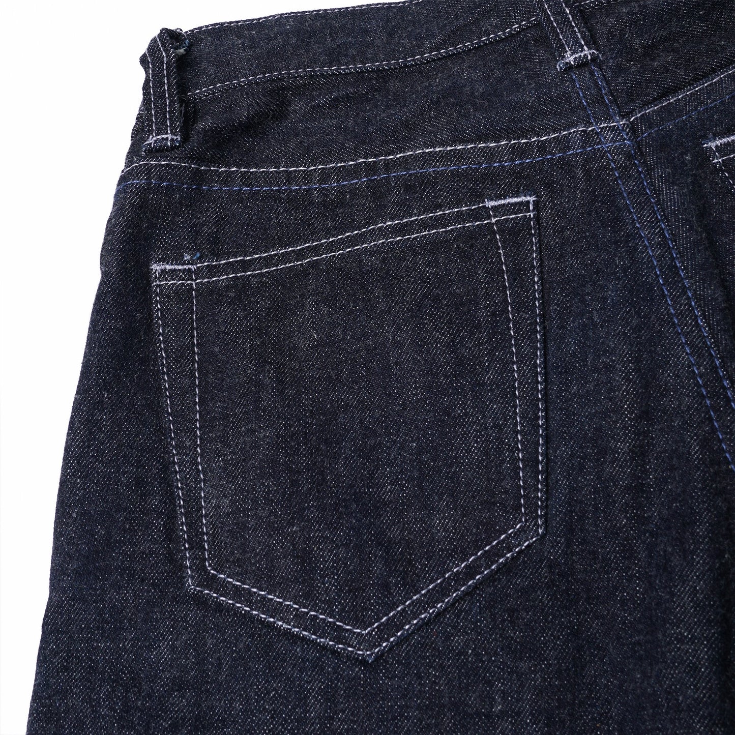 [Custom] No.21 Blue Black Dyed Unwashed Slim Fit Jeans