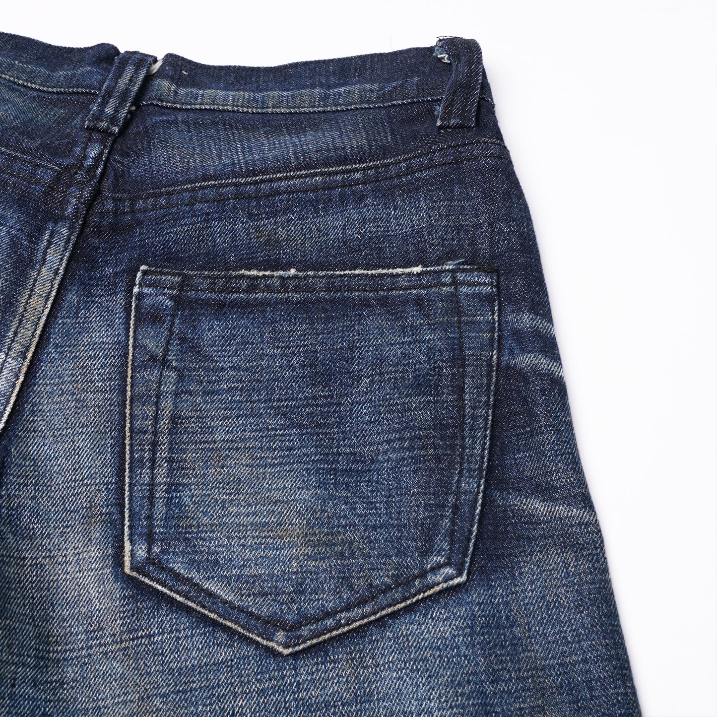 【訂製】No.4 Dark Blue Washed Slim Cut Jeans