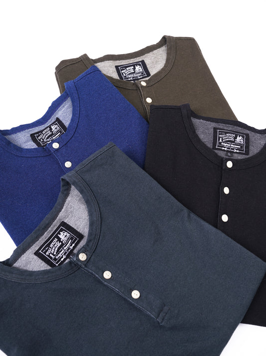 Denim Henley Tee 針織牛仔亨利領T恤