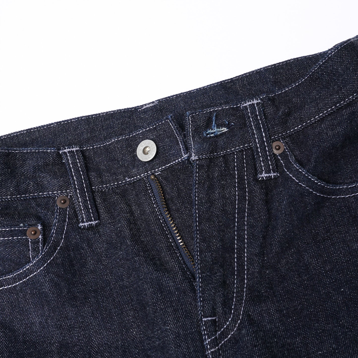 【訂製】No.21 Blue Black Dyed Unwashed Slim Fit Jeans