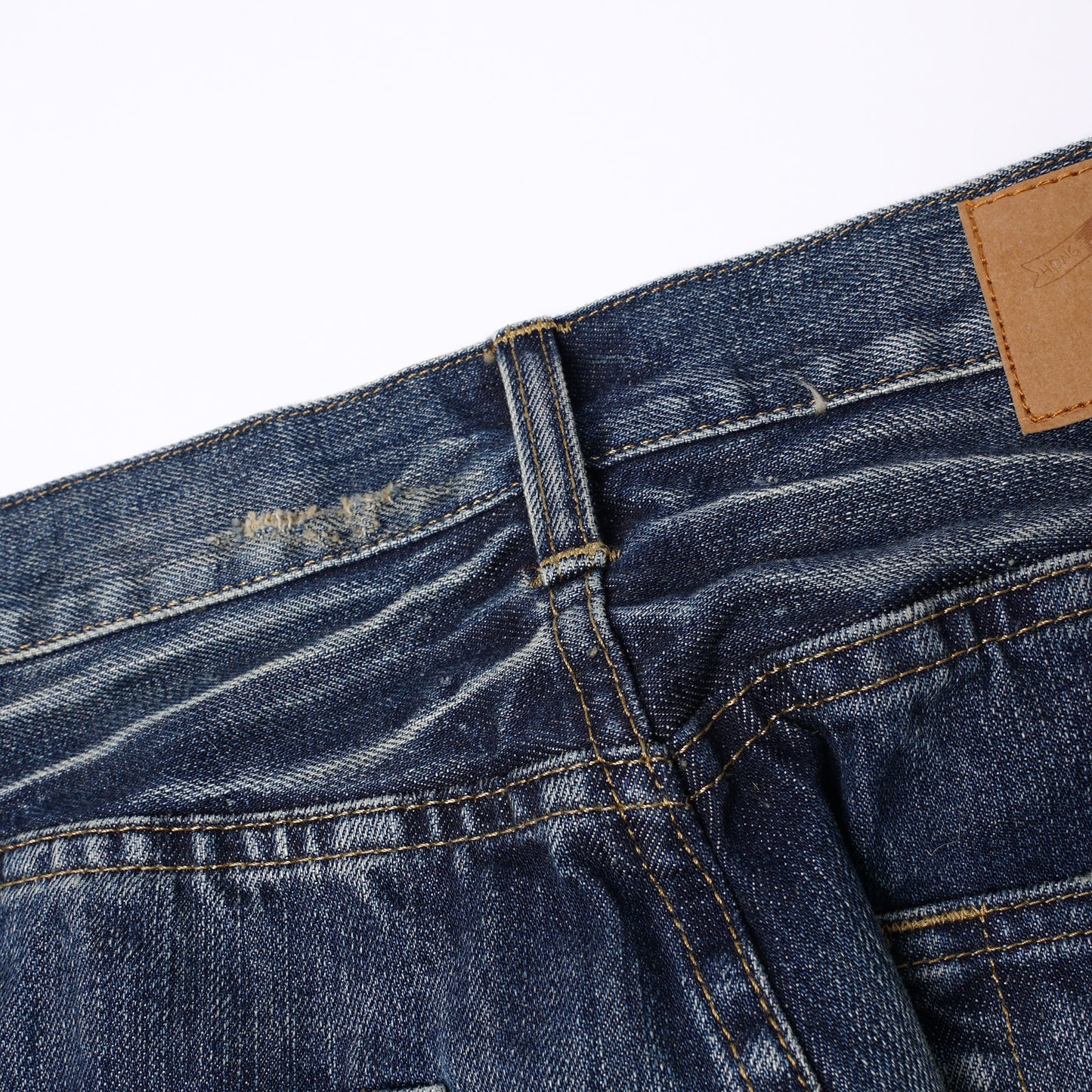【Custom】HG01 16oz. Damaged Crush Straight Cut Jeans